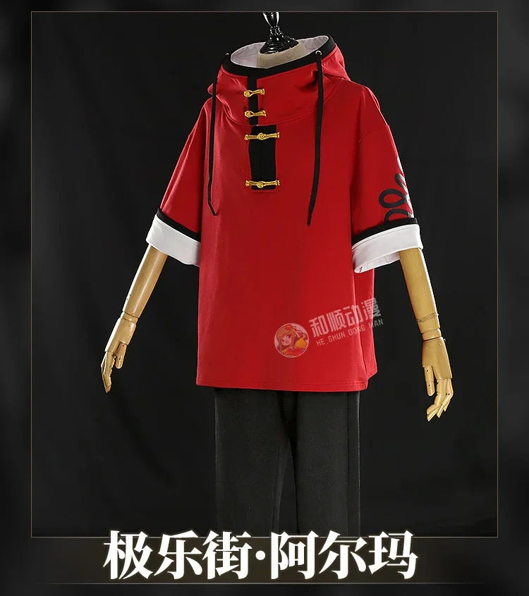 Gokurakugai Aruma Cosplay Costume Uniform Halloween Carnival Party Christmas Play Role Clothes Clothing for Men Shusheng