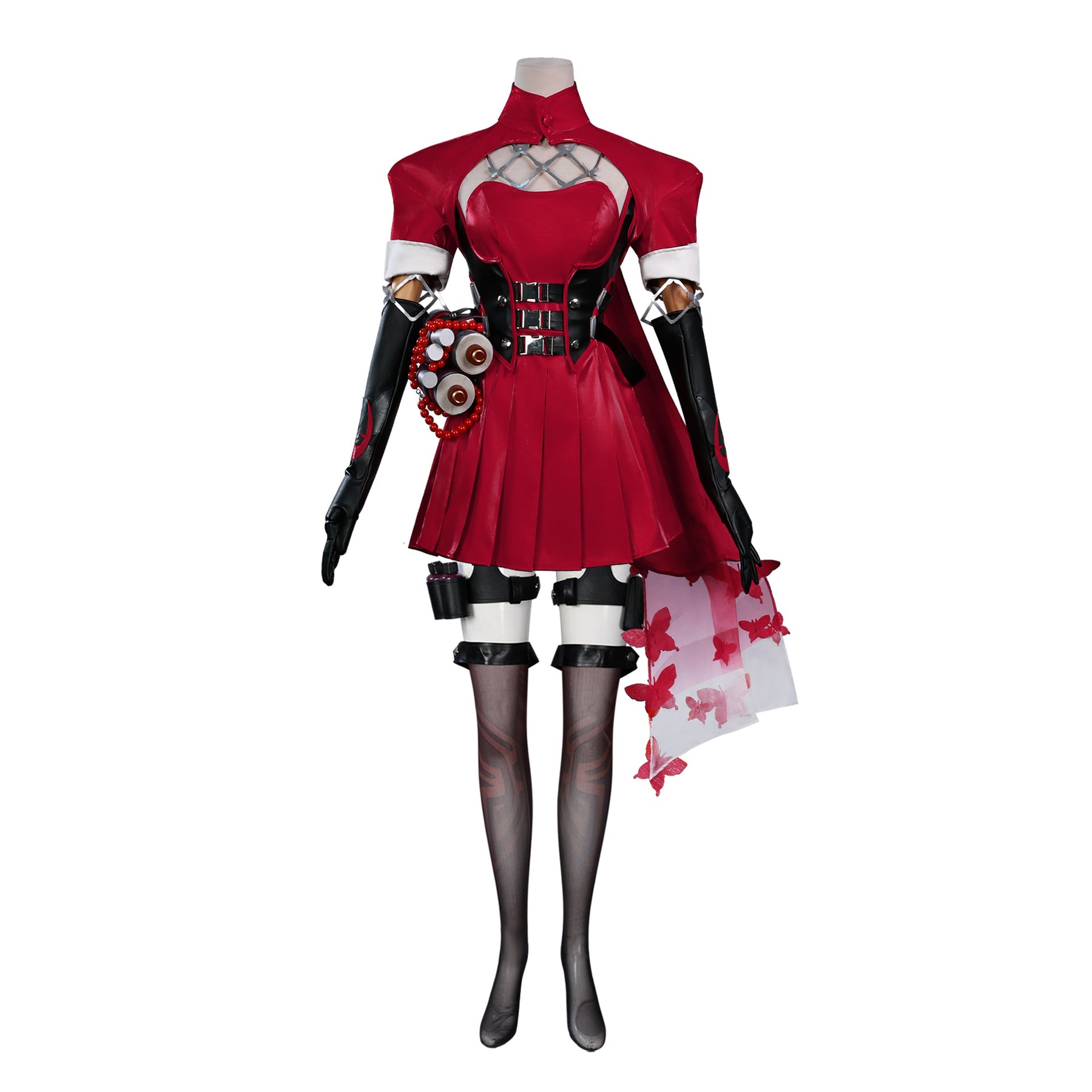 Marvel Rivals Psylocke Cosplay Red Suits Hat Sock Dress Rivals Roleplay Costume Women Clothing Outfits Halloween Carnival Party Female Suit