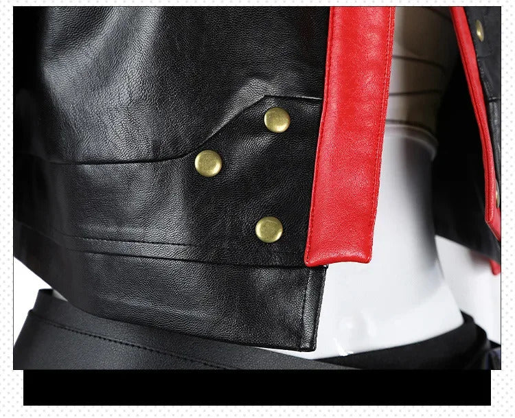 Arcang2 lol VI cosplay costume leather coat men women uniform suit Halloween party Carnival role play outfits Shusheng