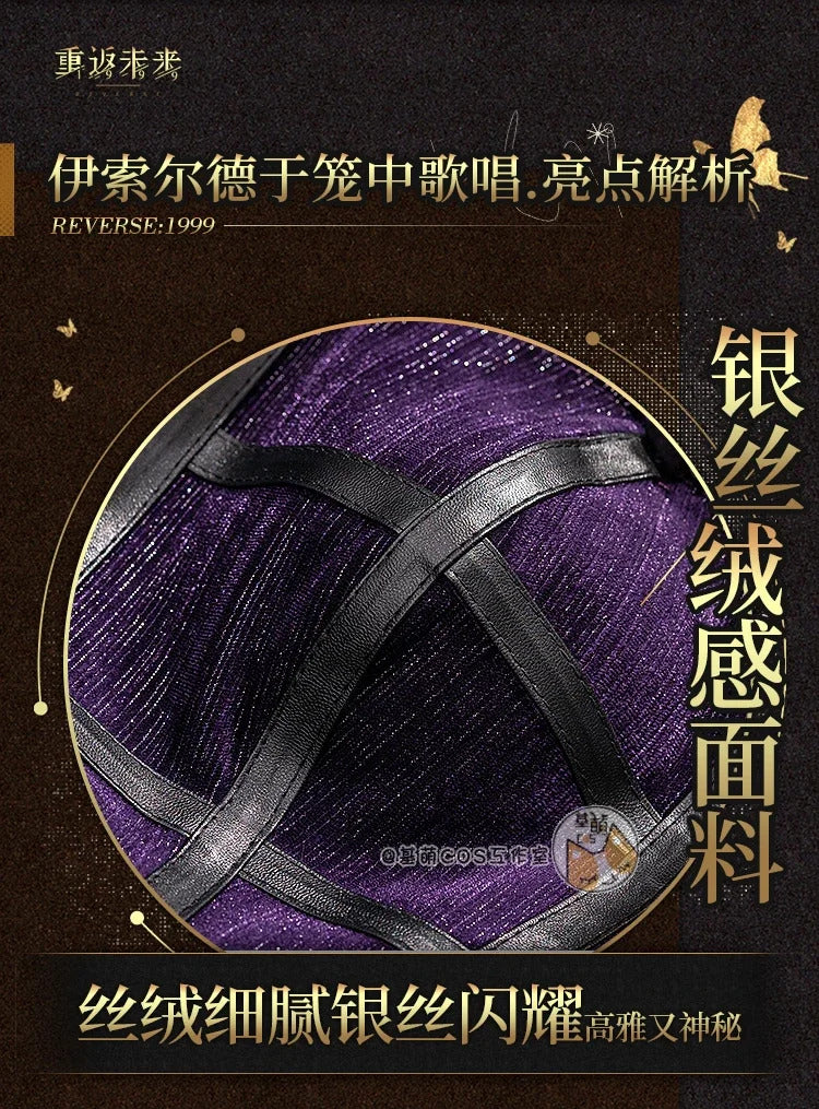 Reverse:1999 Isolde Vereinsamt Cosplay Costume Uniform Halloween Carnival Party Christmas Play Role Clothes Clothing for Women