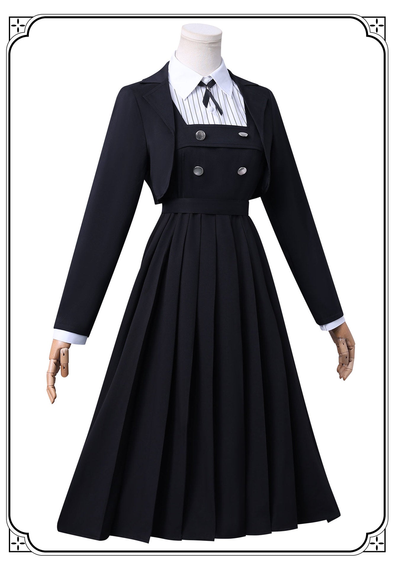 Anime Rock Is A Lady's Modesty Shiraya Tamaki Cosplay Costume Japanese JK Black School Uniform Skirt Woman Cute Campus Suit 2025