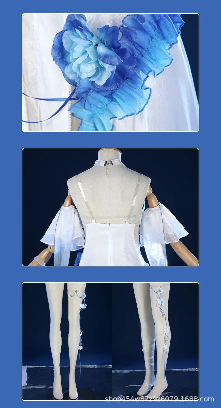 Game Path to Nowhere Hamel Cosplay Costume Sexy dress accessories leg rings props wig set Halloween women's Hamel New uniform