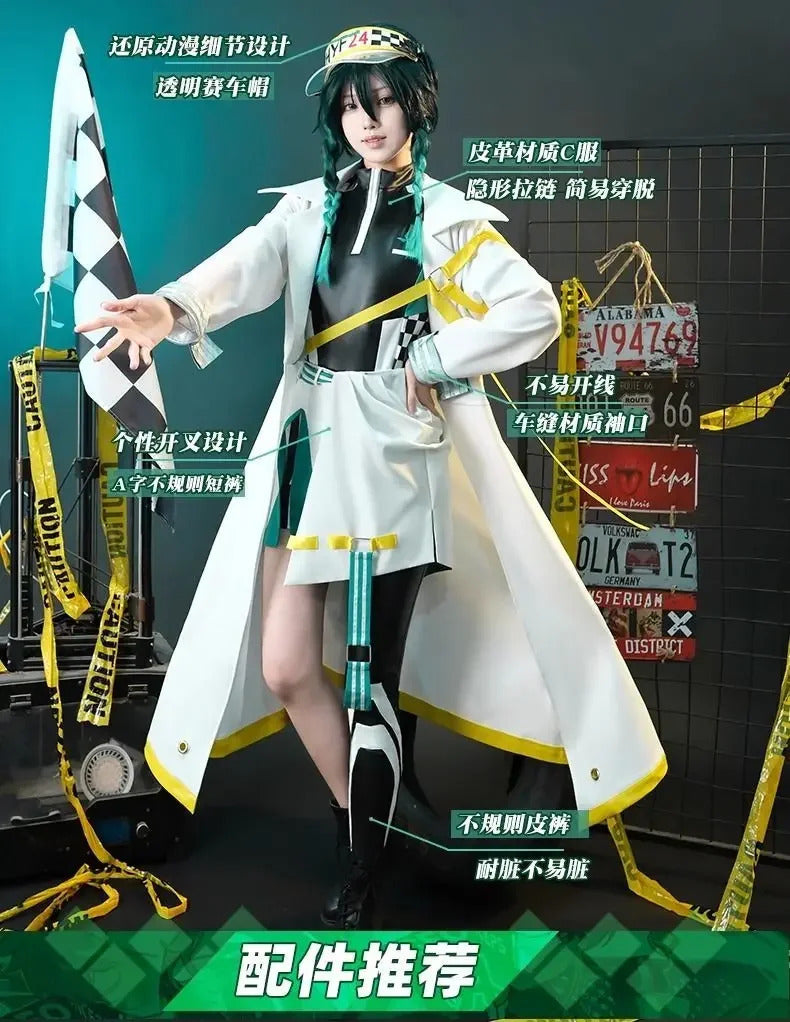 Game Genshin Impact Barbatos cosplay costume Hat windbreaker jumpsuit accessories prop set Halloween fashion men women uniform