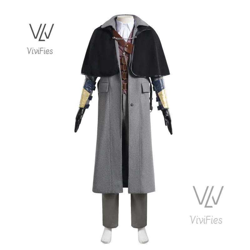 Game Bloodborne Gehrman Cosplay Costume Halloween outfits Women Men New Suit Uniform Accessories and props set in stock