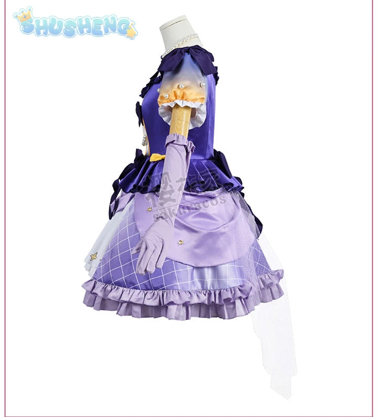 Lovelive Heanna Sumire Liella Nonfiction Cosplay Costume Necklace Accessories Gloves Socks Girl Cute Lolita Halloween Party Set