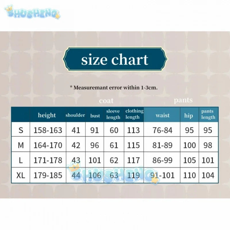 Shusheng Nu: Carnival Rei Men Cosplay Costume Cos Game Anime Party Uniform Hallowen Play Role Clothes Clothing