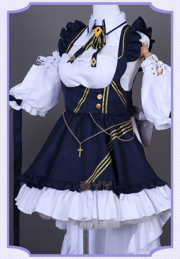 Azur Lane Cheshire Cosplay Lolita Maid Dress Game Anime Suit for Women Halloween Carnival Roleplay Clothing COSFun