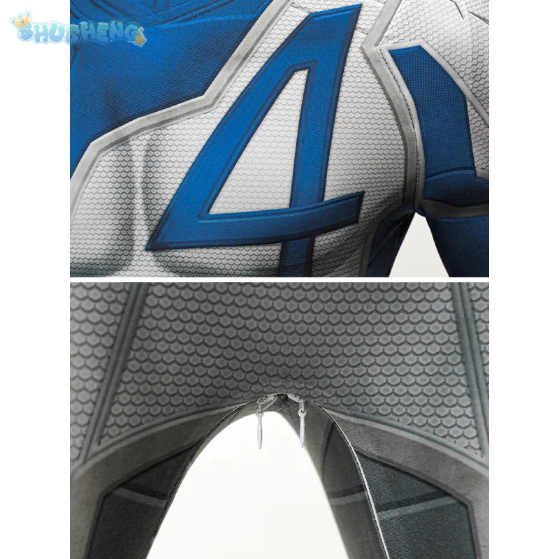 Reed Richards Mister Fantastic Cosplay Costume Halloween Carnival Tight jumpsuit Man Fantasia uniform Set XS-XXXL