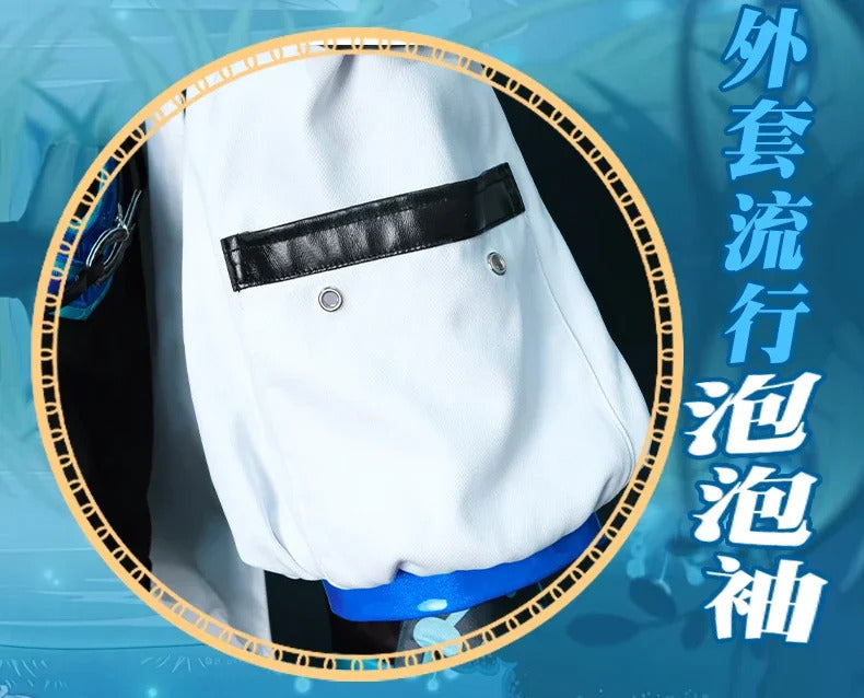 Genshin Impact Wanderer Balladeer Cosplay Kabukimono Costume Halloween Fashion DJ New Props Wig Accessories Men Women Uniform