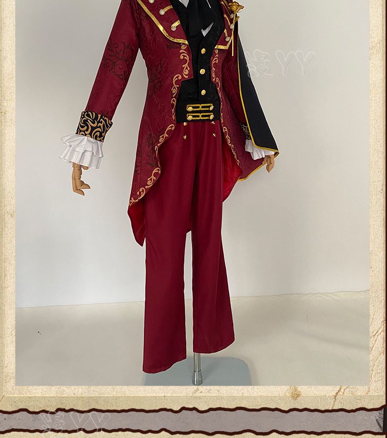 Identity V Norton Campbell Prospector Cosplay Costume Coat shirt shawl vest tie hat props Halloween gorgeous knight uniform set