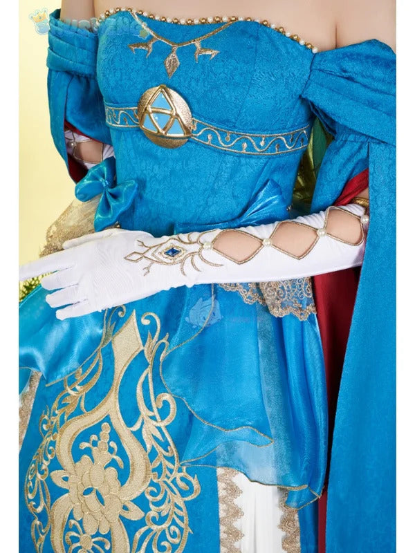 Zelda Cosplay Costume Halloween party wig Elf ears Accessories gorgeous cute Lolita dress Zelda princess Woman set