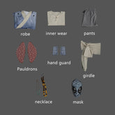 Man Zenpool Cosplay Costume Hoodie Robe Shirt Pants and Accessory Full Set Halloween Comic Con Fancy Dress Custom Made