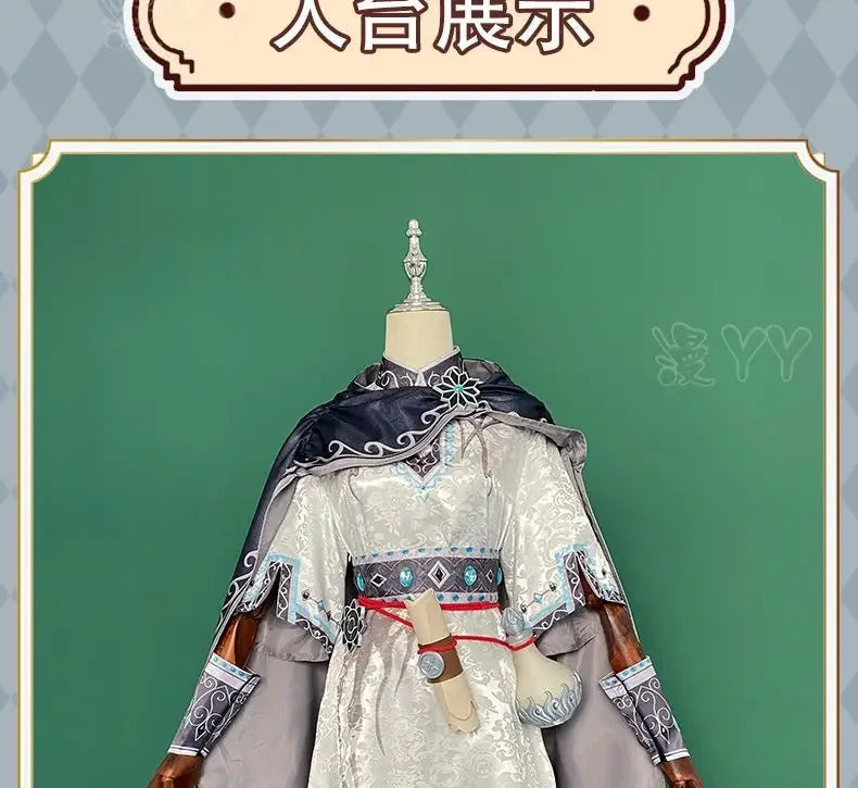 Game Identity Ⅴ Freddy Riley Lawyer Cosplay Costume Cloak, dress belt ring prop Halloween party gorgeous Woman Man New uniform