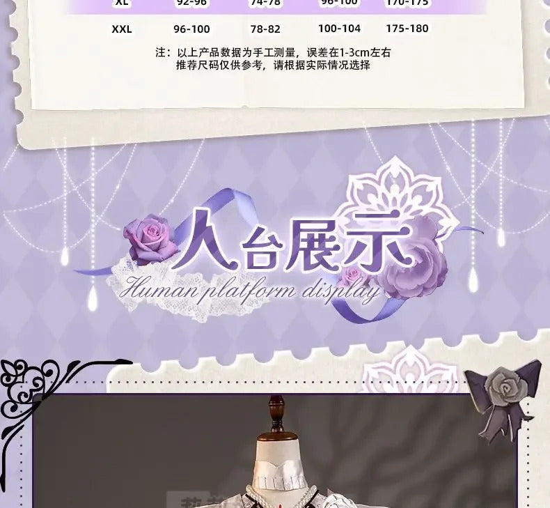 Shusheng-R Game Identity Ⅴ Tracy Reznik Mechanic Cosplay Costume Dress Crown Belt Accessories Prop Set Halloween Party Sweet Girl Uniform