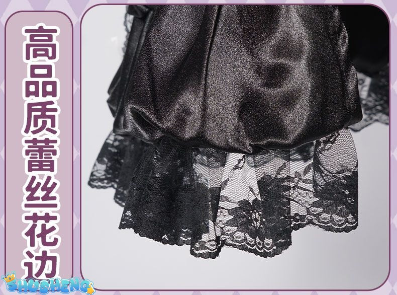 Akemi Homura Black Dress Anime Puella Magi Madoka Magica Cosplay Costume Lolita Dress Party Suit Halloween Uniform