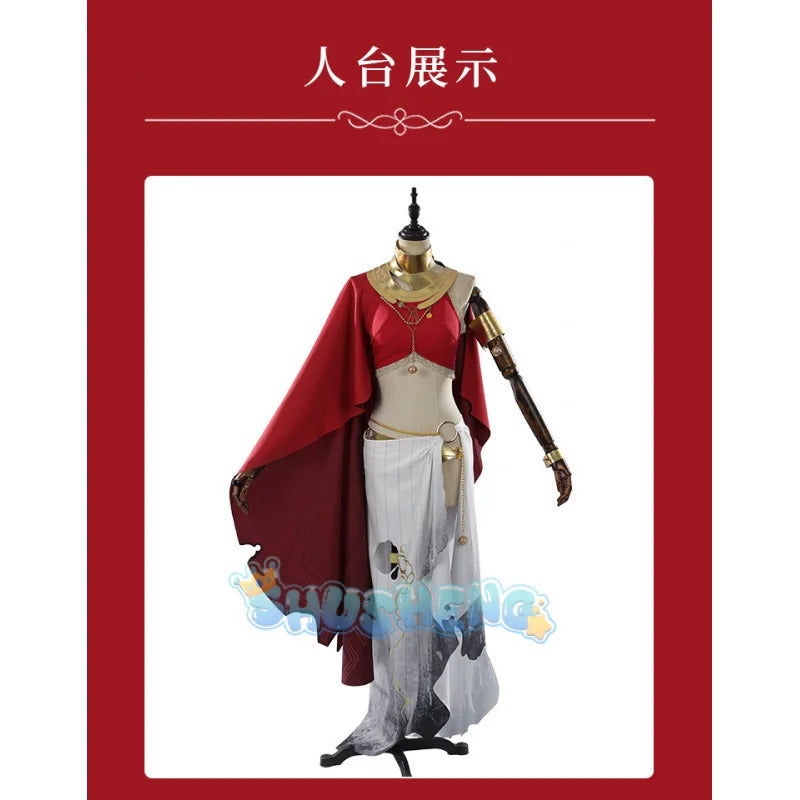 Game Path to Nowhere Hestia Cosplay Costume Cloak, armband, gloves, accessories and props Halloween party sexy Woman dress set