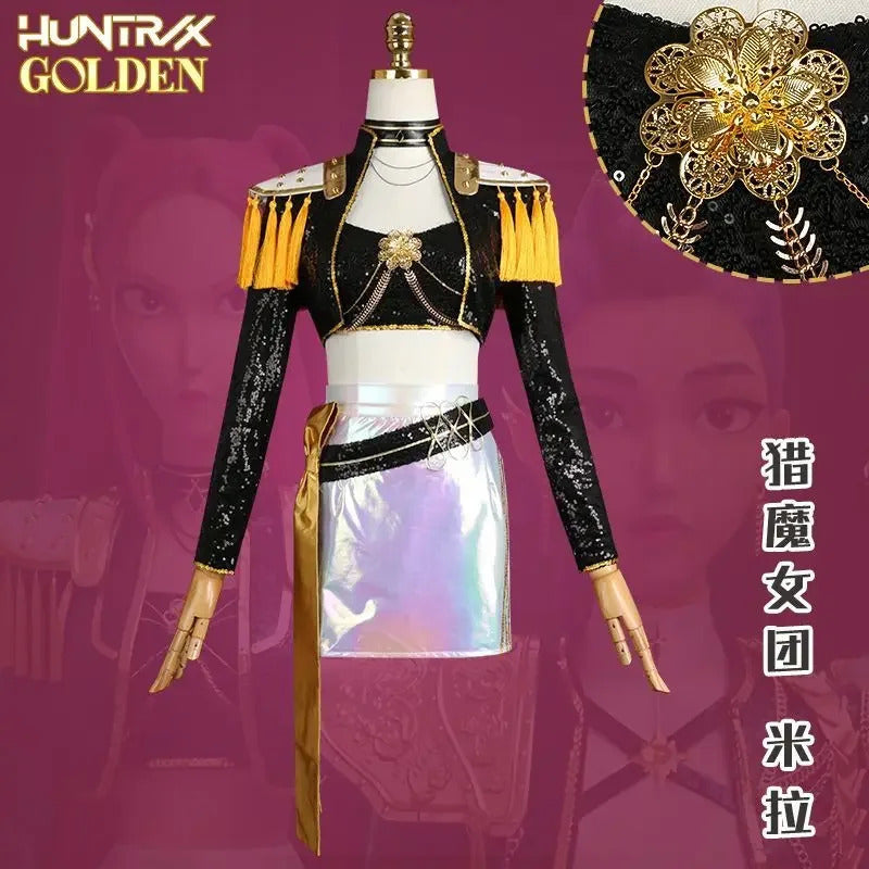 K-Pop: Demon Hunters Mira Cosplay Costume Song Server Uniform Halloween Carnival Party Christmas Play Role Clothes Clothing