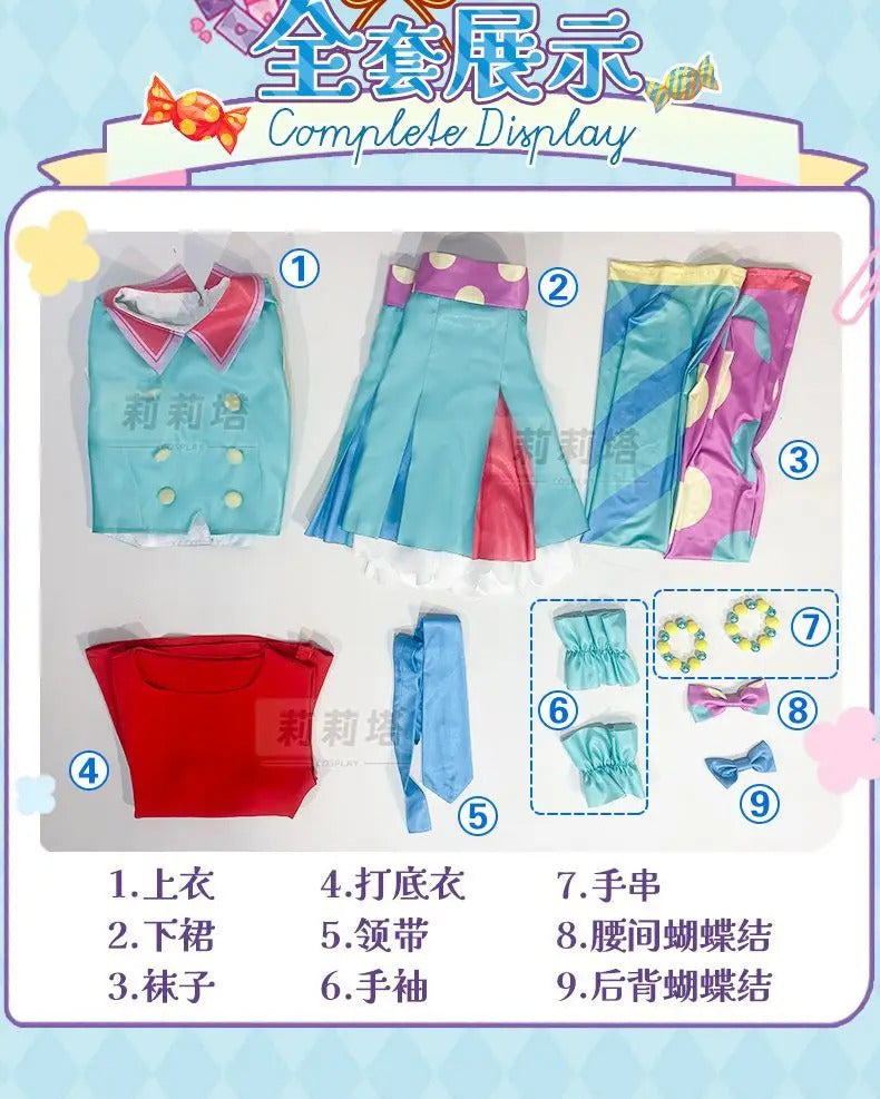 Minami Mirei Anime PriPara cosplay initial costume party Carnival sweet lolita dress accessories props full set woman uniform