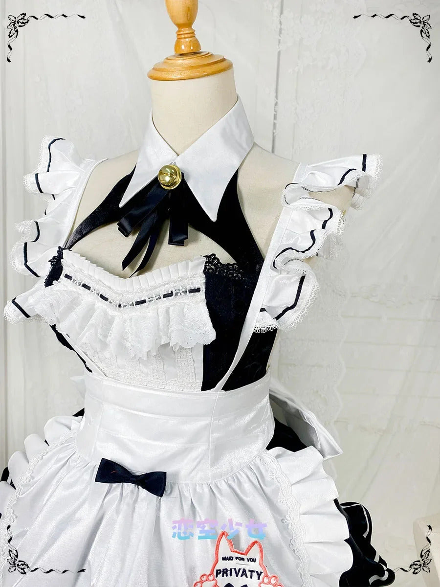 Shusheng-N Game NIKKE:The Goddess of Victory Privaty Cosplay Costume Halloween Sweet Maid Dress Women Lolita Uniform Accessories Prop Set