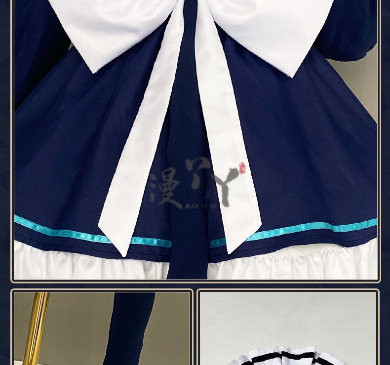 Anime Game Blue Archive Cosplay Saiba Midori Saiba Momoi Costume Maid Uniform Lolita Cat Ears Tail For Halloween Customized