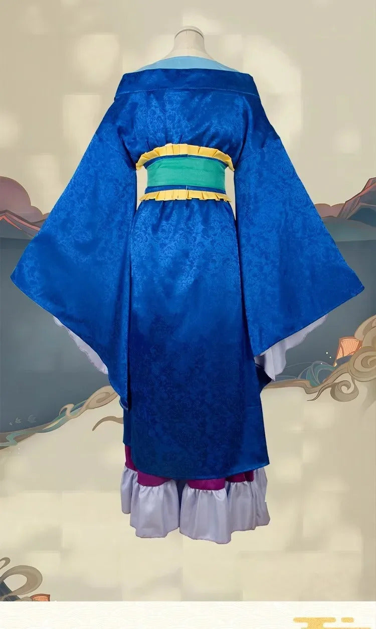 Anime The Apothecary Diaries Lihua Cosplay Costume Blue Dress Kusuriya No Hitorigoto Halloween Party for Women Girls Accessory
