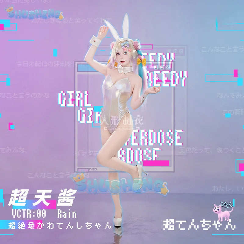 Game NEEDY GIRL STREAMER OVERDOSE KAngel/Ame-Chan Cosplay Costume Rabbit Girl Outfit Halloween Carnival Party Clothing