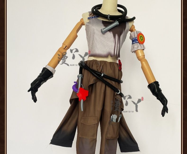 Game Identity V Demi Bourbon Barmaid Cosplay Costume Protective goggles hats gloves accessories props Halloween party New Set