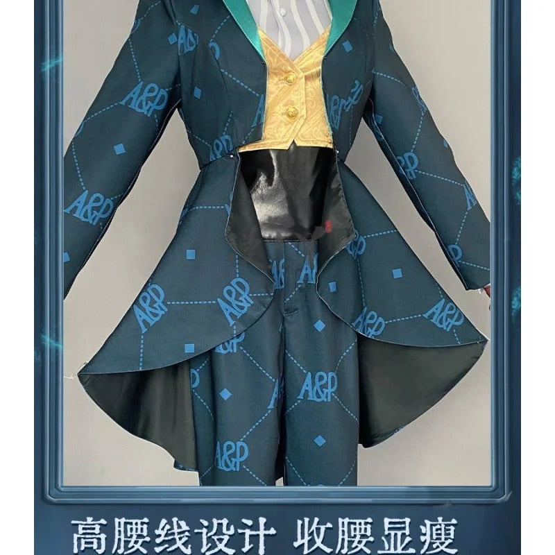 Shusheng-N Game identity Ⅴ Emma Woods Gardener Cosplay theater host costume hat shirt jacket gloves socks set Halloween fashion new uniform