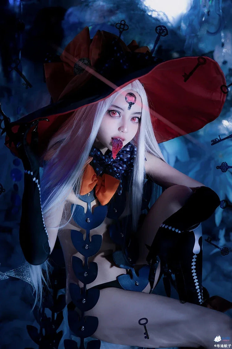 FGO Abigail Williams Summer Cosplay Fate/Grand Order FGO Costume Halloween party sexy dress hat gloves socks tattoo stickers set