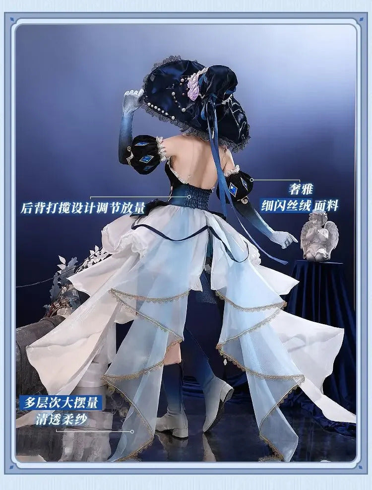 Focalors Genshin Impact Hydro Archon Cosplay Furina Costume Gorgeous Dress Female Wig Props Halloween Party Dress Complete Set