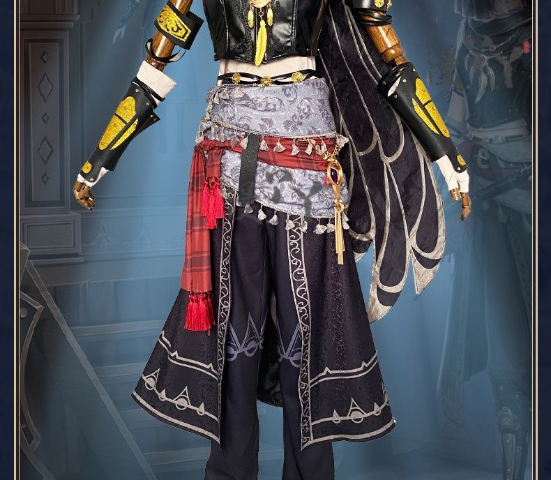 Game Identity V Antiquarian Qi Shiyi Cosplay Costume Crow Cosplay Black Uniforms Halloween Party Role Play Outfit Suit for Woman