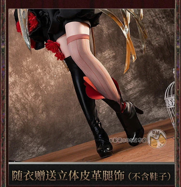 Reverse:1999 Melania Cosplay Costume Cosplay Costume Red and White Uniform Halloween Carnival Party Christmas Clothing