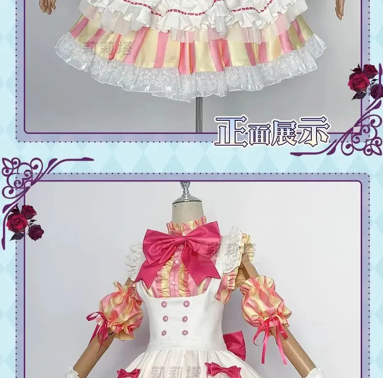 Anime Manaka Laala Pripara Cosplay Costume New Sweet Lolita Dress Wig Accessories Props Uniform Men and Women Cute Maid Set