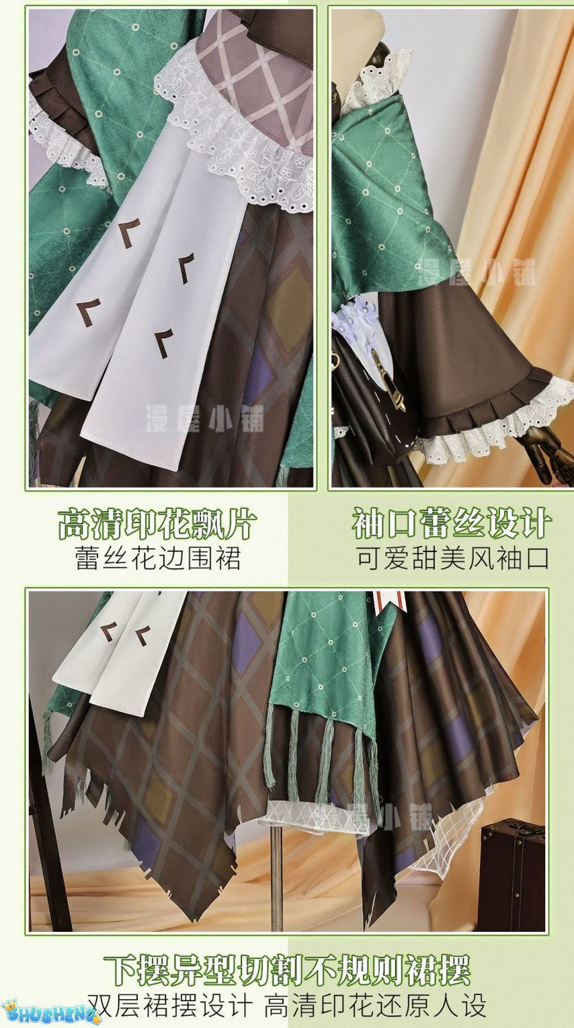 Anime Game Character Arknights Viviana Durin Cosplay Costume Full Set From Ognisko Official Outfit Halloween Party Dress Impact