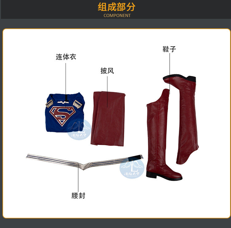 Superhero Cosplay Blue Bodysuit SuperWomen Zentai Costumes Womloak SuperGirl Cos Jumpsuit Rompers Aldult Outfits Role Play