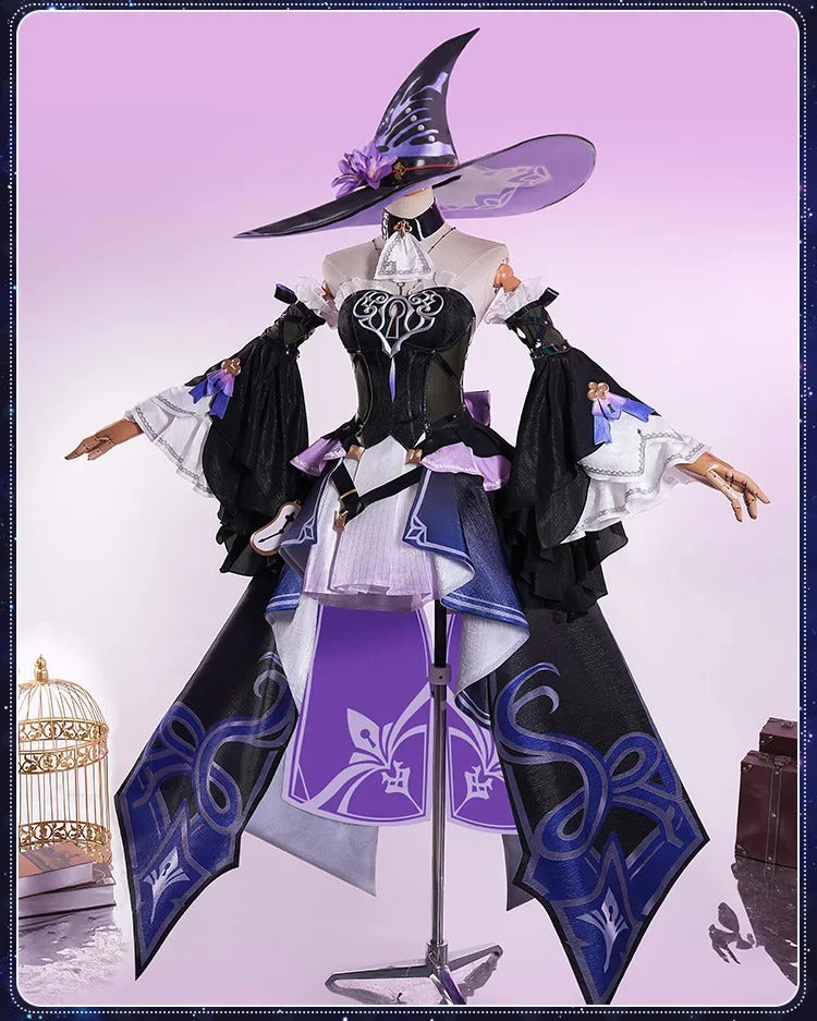 Shusheng Honkai Star Rail The Herta Cosplay Costume Dress Hat Uniform Headwear Halloween Party for Women Girls Props Accessory
