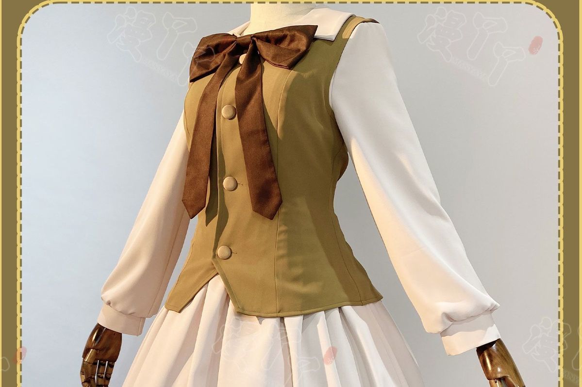Anime Cardcaptor Sakura Card Captor Tomoyo Daidouji Cosplay Costume Brown Princess Long Dress Woman Cute Daily Leisure Suit