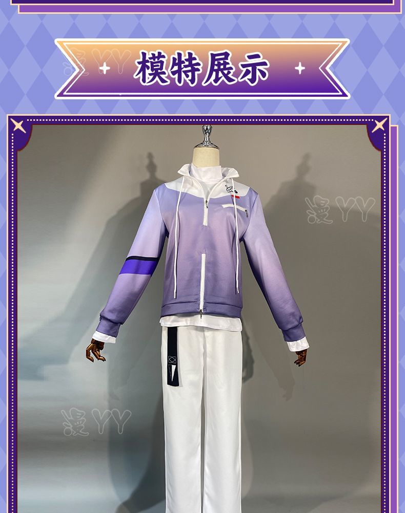 Anime VTuber Kenmochi Toya Any Size Cosplay Costume Women Men Halloween Custom Size