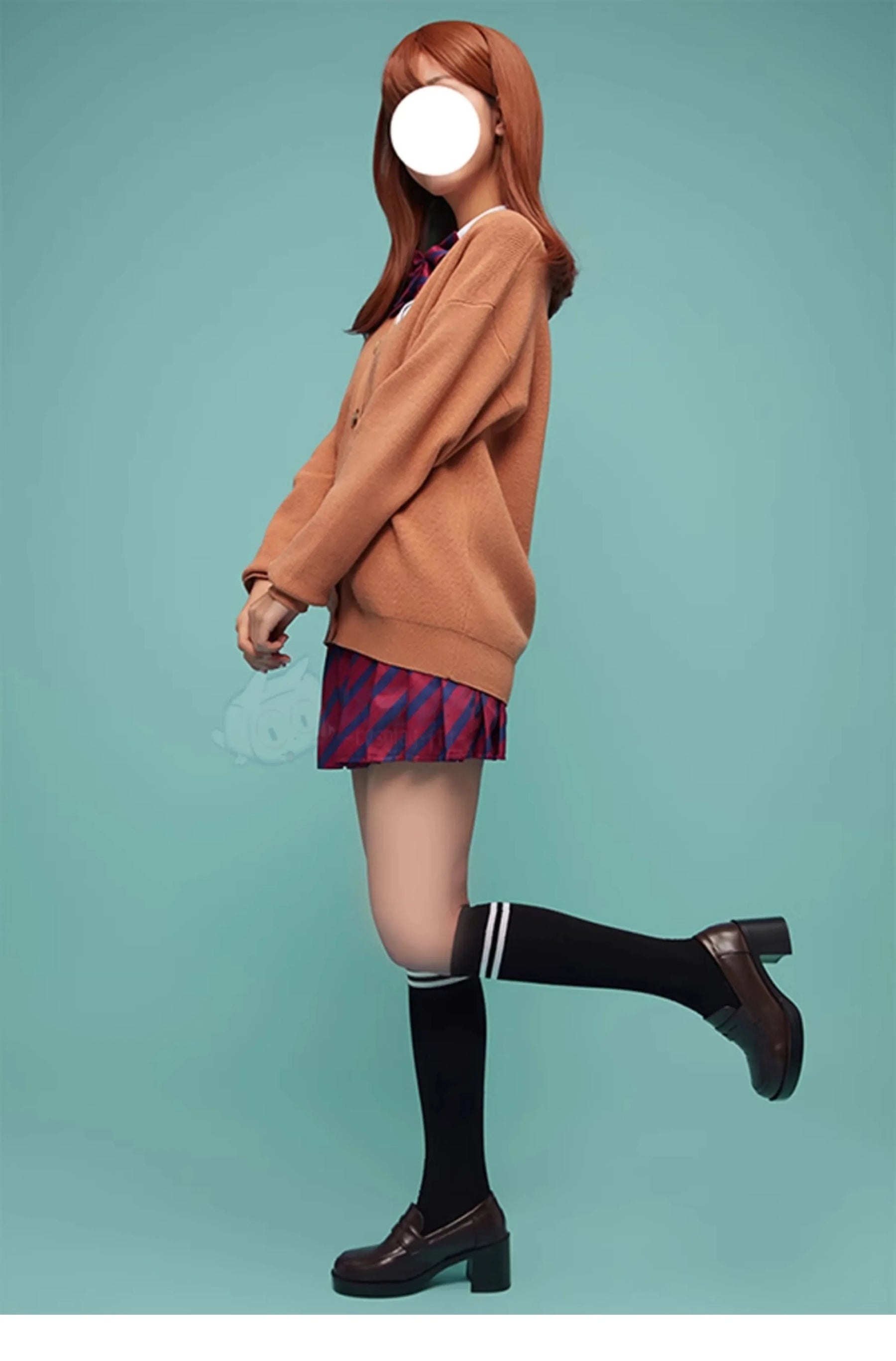 Anime Yamai Ren Komi Can't Communicate Cosplay Costume Halloween Carnival Sweet JK Uniform Sweater Coat Socks Women's Man Set