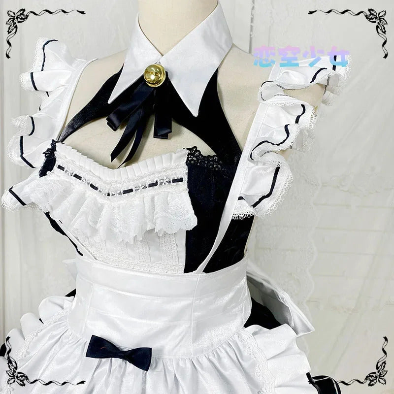 Shusheng-N Game NIKKE:The Goddess of Victory Privaty Cosplay Costume Halloween Sweet Maid Dress Women Lolita Uniform Accessories Prop Set