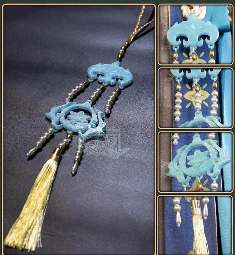 Shusheng-R Identity Ⅴ Emily Dyer Doctor Lydia Jones Cosplay Costume Halloween carnival Gorgeous Chinese style dress accessories prop set
