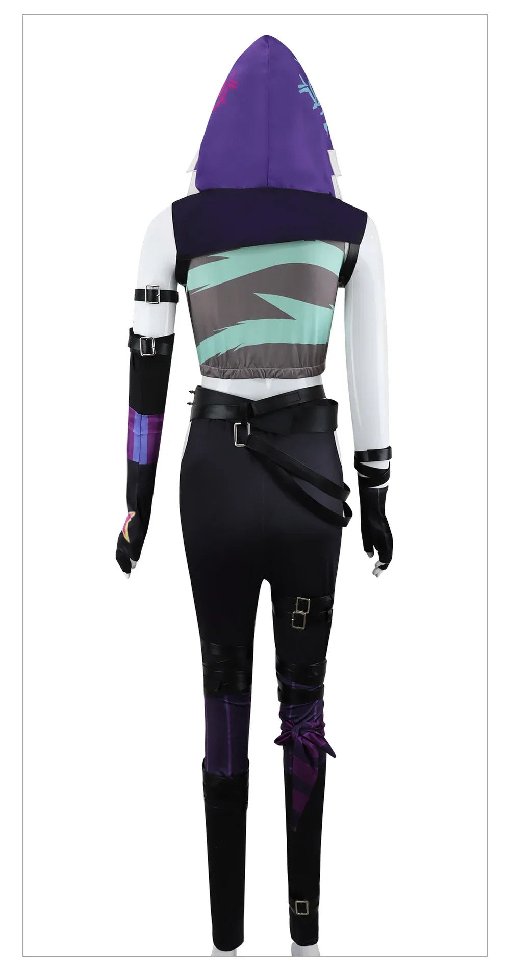 LoL Arcane Jinx Cosplay Costume Hat Finger Cover Outfits Women Vest Shorts Belt Gloves Halloween Carnival Suit Shusheng