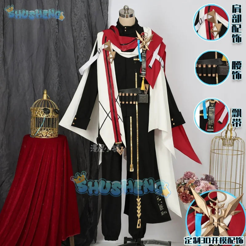 Arknights Executor the Ex Foedere Cosplay Costume Uniform Halloween Carnival Party Christmas Play Role Clothes Clothing