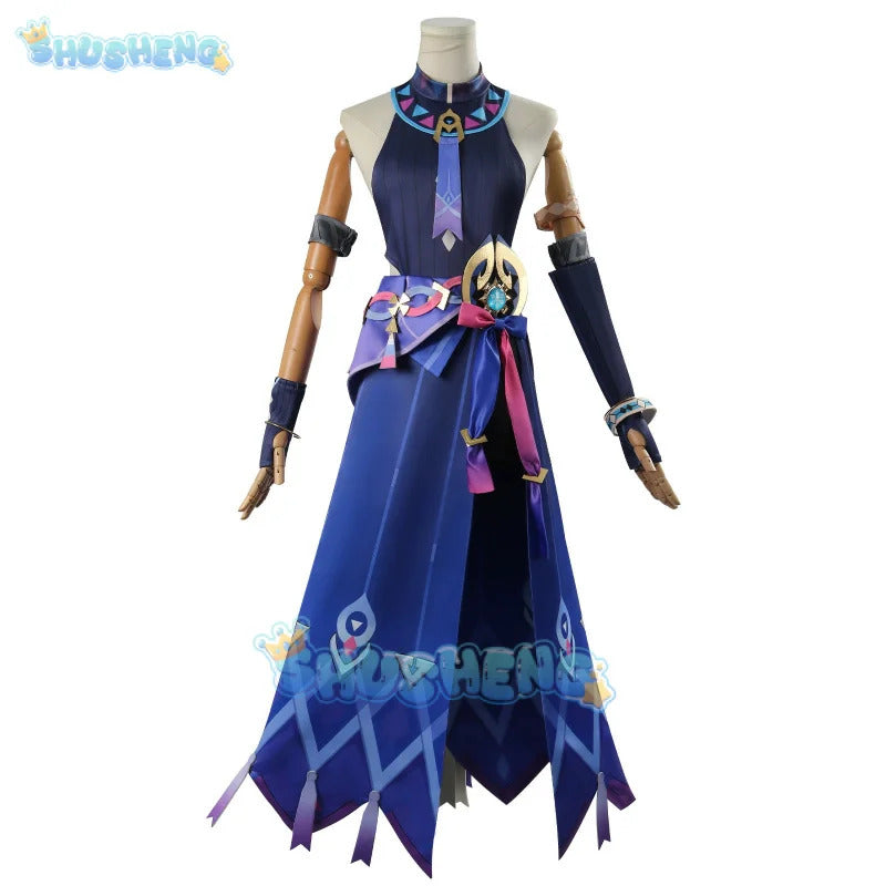 Genshin Impact Citlali Cosplay Costume Dress Headwear Game Uniform Masters of The Night-Wind Natlan Halloween Party Women