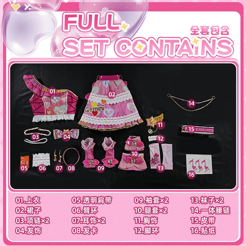 Anime Aikatsu !Otoshiro Noeru Hoshimiya Ichigo Cosplay constellation Costume Girl Sweet Lolita Dress Wing Prop Halloween Uniform