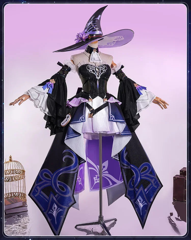 Shusheng Honkai Star Rail The Herta Cosplay Costume Dress Hat Uniform Headwear Halloween Party for Women Girls Props Accessory