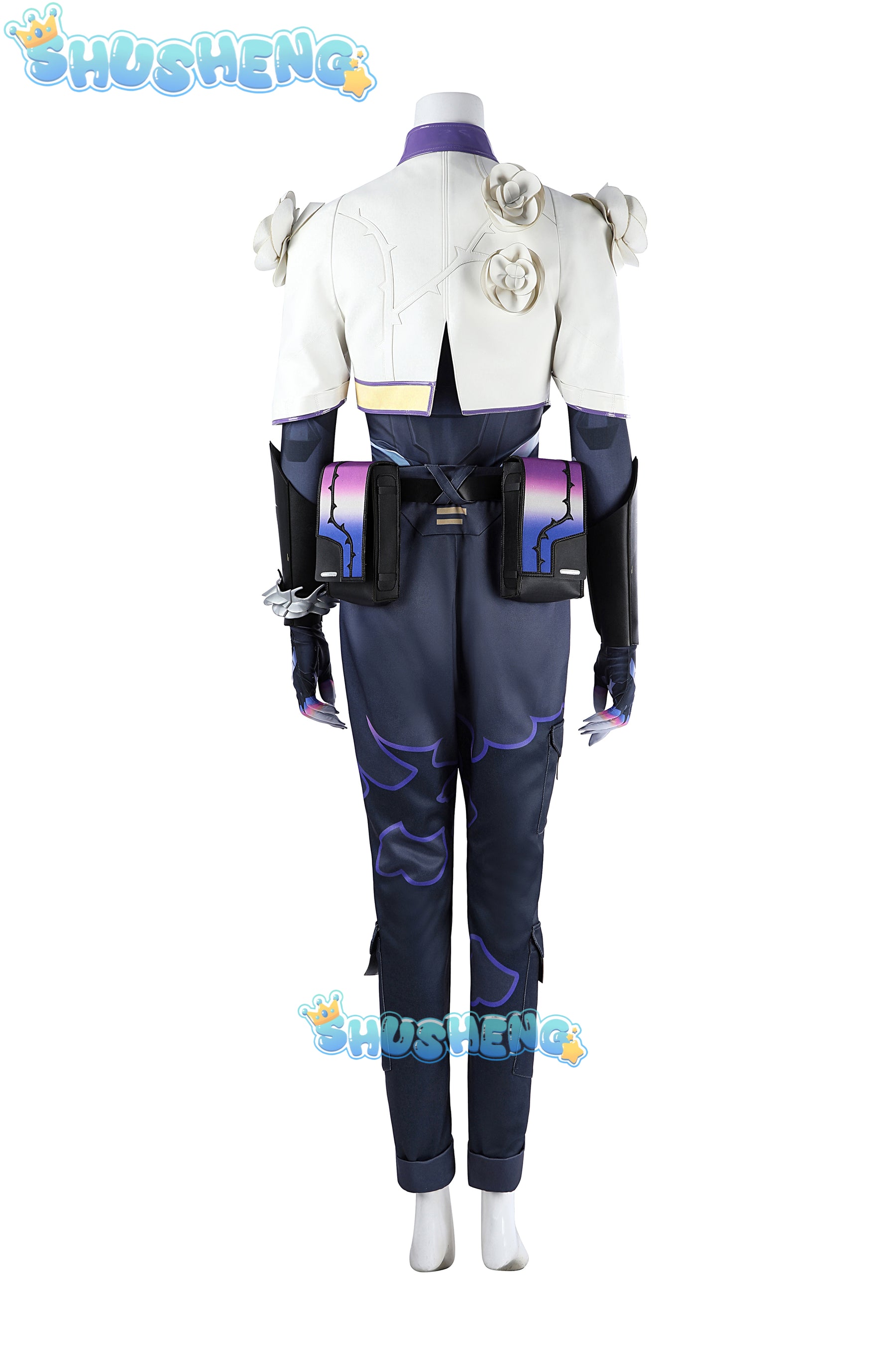 Game Valorant Vyse Cosplay Costume Sentinel Vyse Agent Rose Women Punk Uniform Halloween Party Outfit
