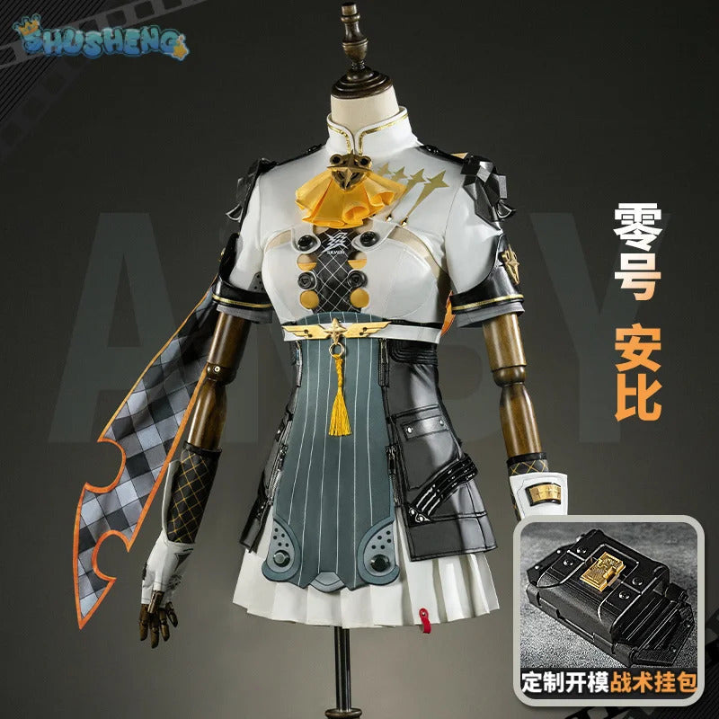 Zenless Zone Zero Soldier 0 - Anby Cosplay Silver Soldier - Anby Costume Halloween Party New Fashionable Women Uniform Full Set