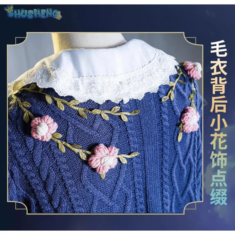 Shusheng-N Identity Ⅴ Helena Adams The Mind's Eye Cosplay Costume Sweater jacket dress props wig accessories set Halloween sweet uniform