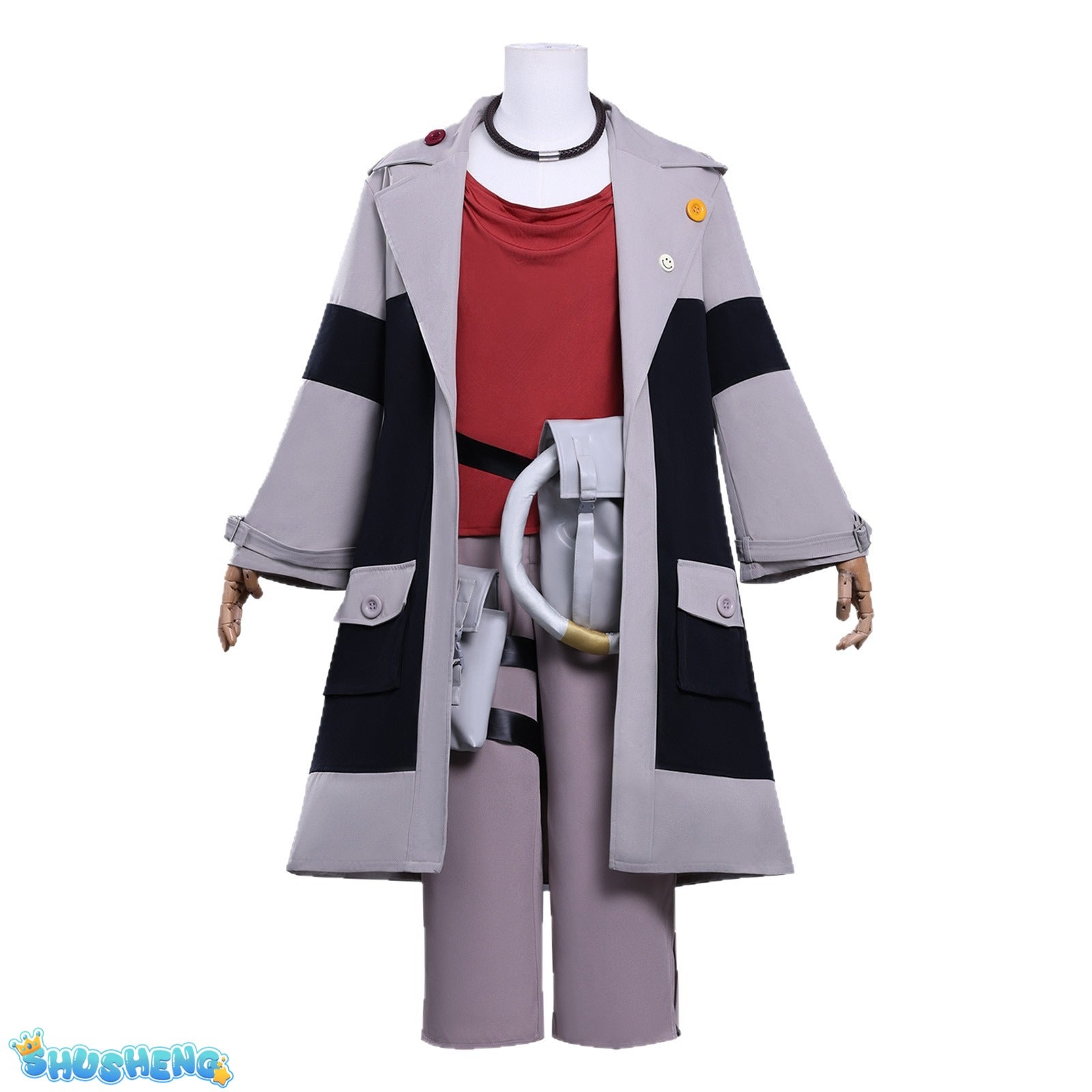 Anime Enjin GACHIAKUTA Cosplay Nji Costume Halloween Party Fashion Men Women Uniforms Jacket Pants Shirt Prop Wig New Set